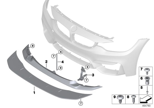 Genuine BMW 51118065281 Adapter For Front Splitter GTS (Inc. M4 GTS) | ML Performance UK UK Car Parts