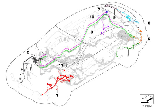 Genuine BMW 61119252429 F25 F26 Repair Wiring Set, Rear Left (Inc. X3 & X4 M40iX) | ML Performance UK UK Car Parts