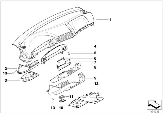 Genuine BMW 51458265374 E39 Obd Plug Cover SCHWARZ (Inc. 540iP, 528i & 530i) | ML Performance UK UK Car Parts