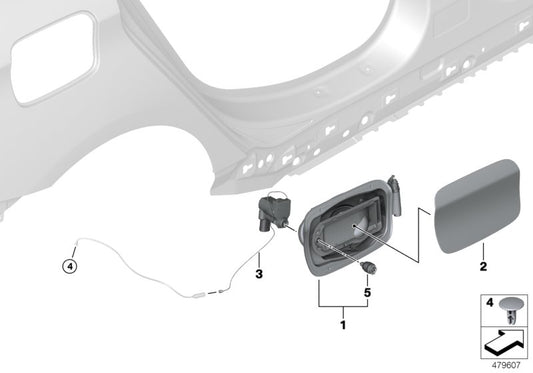 Genuine BMW 51177412594 F46 Locking Mechanism (Inc. 220dX, 218d & 225iX) | ML Performance UK UK Car Parts