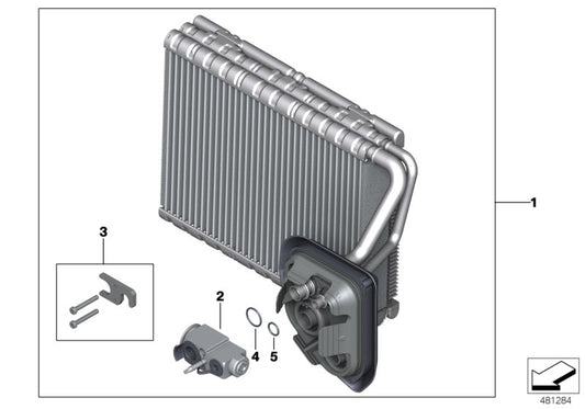 Genuine BMW 64116805503 G30 Evaporator (Inc. 745LeX, 530e & 740Le) | ML Performance UK UK Car Parts