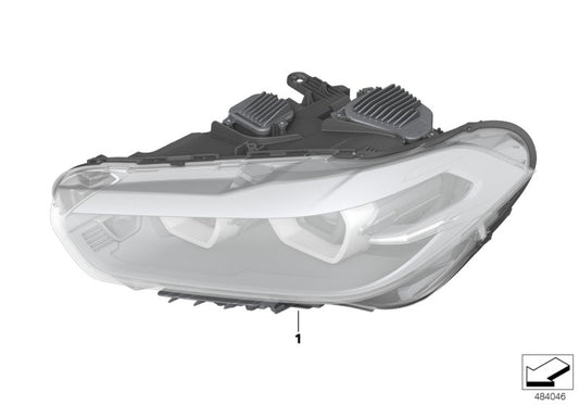 Genuine BMW 63117420438 F39 Headlight, Halogen, Right (Inc. X2) | ML Performance UK UK Car Parts