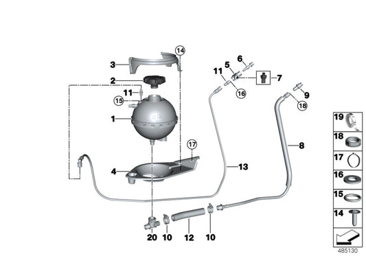 Genuine BMW 17108278594 Valve KWA (Inc. M6 GT3) | ML Performance UK UK Car Parts