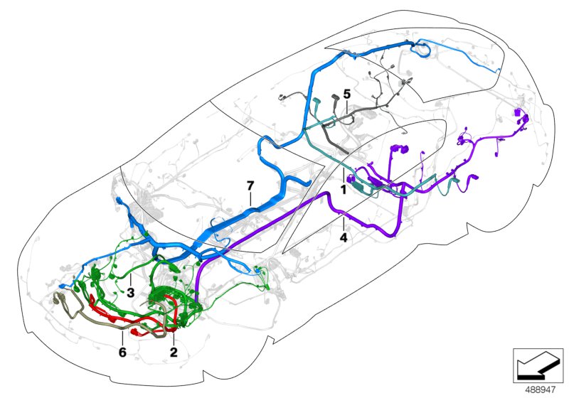 Genuine BMW 61128705534 I15 Rep. Wiring Harness, Drive, Front (Inc. i8) | ML Performance UK UK Car Parts