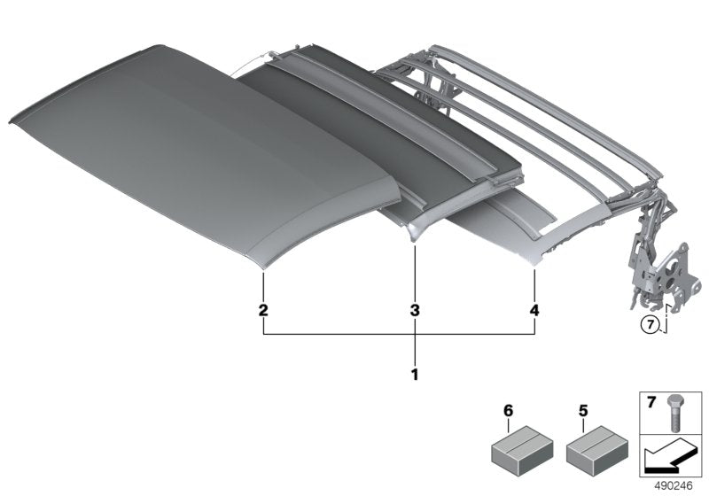 Genuine BMW 54347458276 I15 Internal Head Lining (Inc. i8) | ML Performance UK UK Car Parts