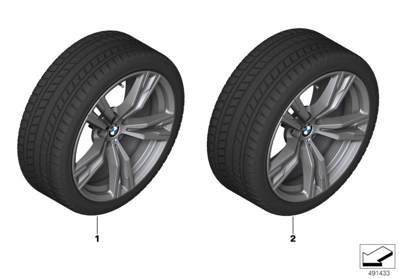 Genuine BMW 36112462581 G29 Tpm Wheel&Tire Winter Orbit Grey 255/40R18 99V (Inc. Z4 20i, Z4 M40i & Z4 30i)