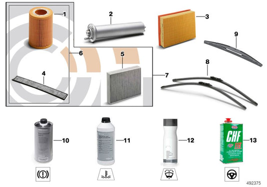 Genuine BMW 88002413117 E71 E70 Inspection Kit I Value Line VALUE LINE (Inc. X6) | ML Performance UK UK Car Parts