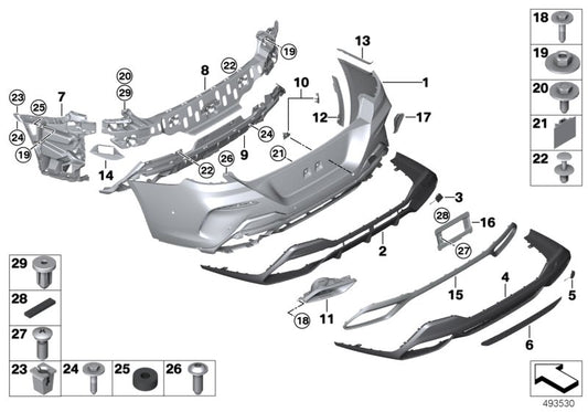 Genuine BMW 51128075254 G14 G16 G15 Trim, Exhaust End Pipe, Right (Inc. 840dX, 840i & 840iX) | ML Performance UK UK Car Parts
