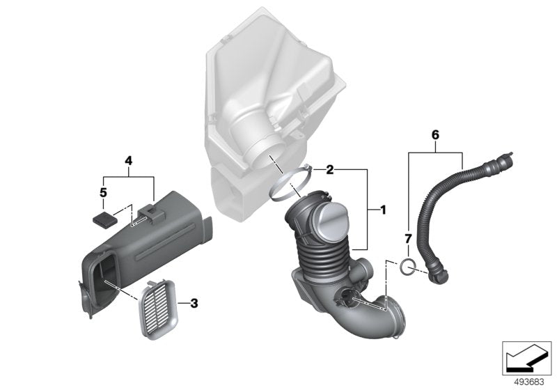 Genuine BMW 13718573140 G05 G30 G20 Pipe (Inc. X5 30dX, 740LdX & 330d) | ML Performance UK UK Car Parts