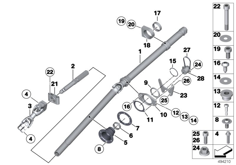 Genuine BMW 32308424015 Steering Column OBEN/TOP (Inc. M6 GT3) | ML Performance UK UK Car Parts