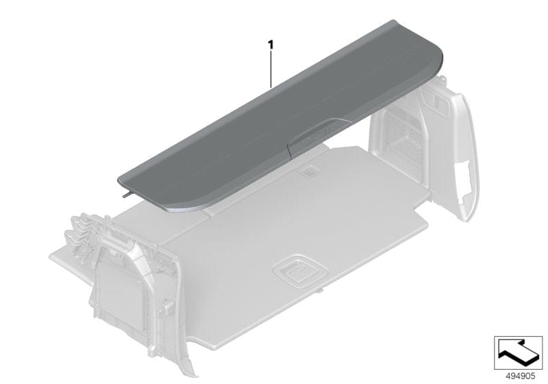 Genuine BMW 51467938167 G07 Rear Window Shelf MOKKA (Inc. X7) | ML Performance UK UK Car Parts