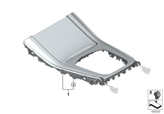 Genuine BMW 51169483642 G07 Ce.Console Trim, Ash Grain, Bk.Bronze (Inc. X7) | ML Performance UK UK Car Parts