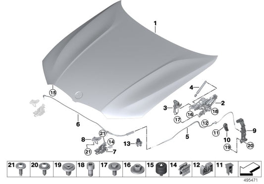 Genuine BMW 51237441559 G21 G29 Clip SCHWARZ (Inc. 750Li, 640iX & 745e) | ML Performance UK UK Car Parts