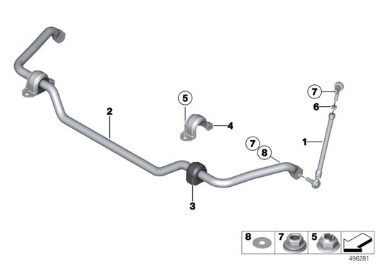 Genuine BMW 31358417127 Front Swing Support DURBAL (Inc. M235i Racing) | ML Performance UK UK Car Parts