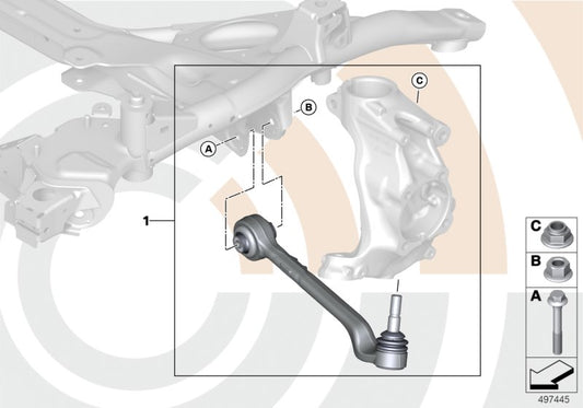 Genuine BMW 31122467051 F21 Repair Kit, Wishbone, Left VALUE LINE (Inc. 318dX, 328dX & 330iX) | ML Performance UK UK Car Parts