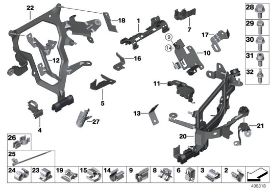 Genuine BMW 12517580949 Holder (Inc. Alpina B6, M6 & Alpina B7LX) | ML Performance UK UK Car Parts
