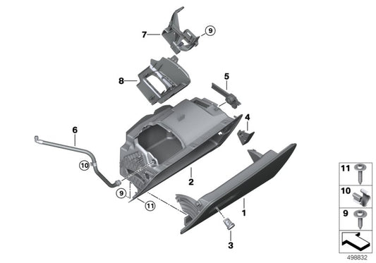 Genuine BMW 51169399765 G07 G05 G06 Holder Air Freshener Left hand drive (Inc. X6) | ML Performance UK UK Car Parts