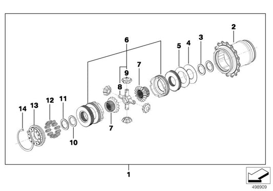 Genuine BMW 23008423817 Gear Wheel RAMP SET 65/35 (Inc. M6 GT3) | ML Performance UK UK Car Parts