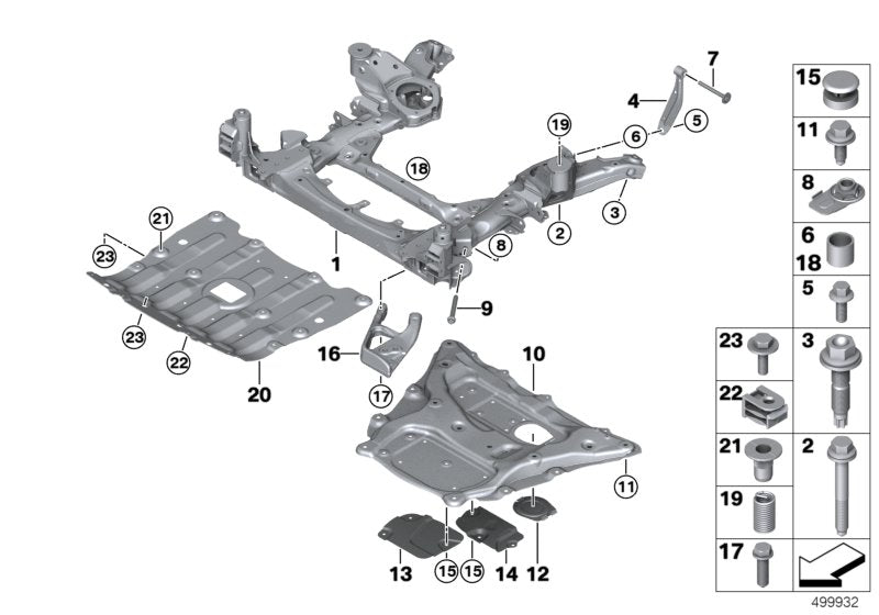 Genuine BMW 31106878754 G07 G05 G06 Crash Wedge Right (Inc. X7 50iX & X5) | ML Performance UK UK Car Parts