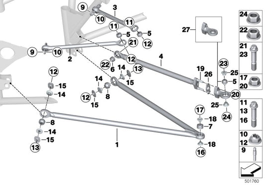 Genuine BMW 33308420069 Stud (Inc. M6 GT3) | ML Performance UK UK Car Parts