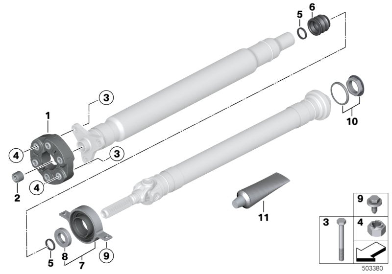 Genuine BMW 26112284776 F83 Universal Joint Inc. M4 GTS M4 GT4