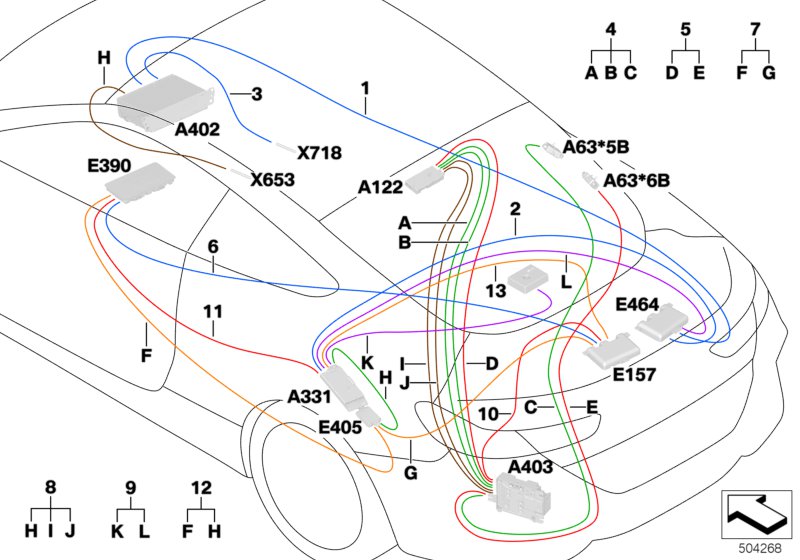 Genuine BMW 61118702378 G14 G16 G15 Rep. Guide For Wlan Cable Antenna L= 1685mm (Inc. 840dX, 840i & 840iX) | ML Performance UK UK Car Parts