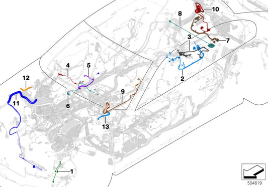 Genuine BMW 61126842181 G32 Cable Set For Usb (Inc. 620d, 620dX & 640dX) | ML Performance UK UK Car Parts