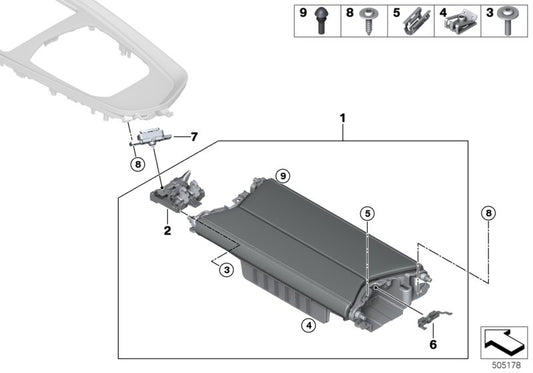 Genuine BMW 51169458231 G29 Center Armrest With Contrast Stitching MAGMAROT (Inc. Z4 M40i, Z4 30i & Z4 20i) | ML Performance UK UK Car Parts