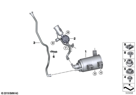 Genuine BMW 16128740196 F93 G16 Clip (Inc. 840iX, M850iX & M8) | ML Performance UK UK Car Parts