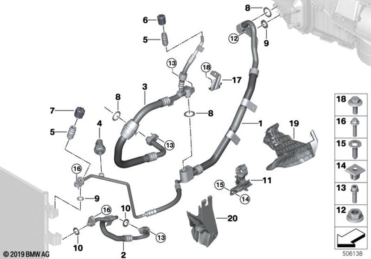 Genuine BMW 64539462715 G07 Kältemittelschott (Inc. X7 M50iX) | ML Performance UK UK Car Parts
