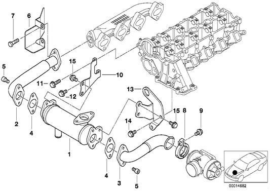 Genuine BMW 11712247881 E46 E39 Pipe (Inc. 320d & 520d) | ML Performance UK UK Car Parts