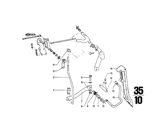 Genuine BMW 35411102054 Accelerator Pedal Assy (Inc. 2002tii, 2002turbo & 2000) | ML Performance UK UK Car Parts