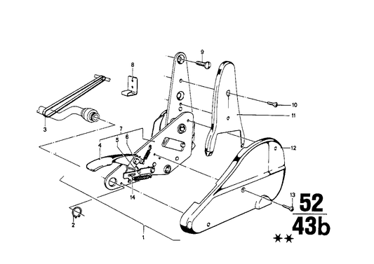 Genuine BMW 52101853353 E23 E28 E12 Covering Upper Left ANTHRAZIT (Inc. 518, 3.3Li & 733i) | ML Performance UK Car Parts