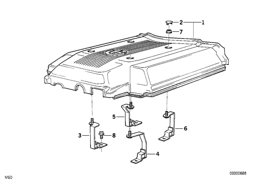 Genuine BMW 11611745610 E38 Sound Protection Cap (Inc. 735i, 730iL & 740iL) | ML Performance UK UK Car Parts
