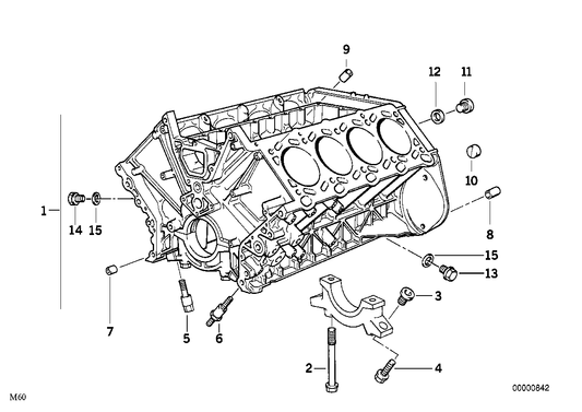Genuine BMW 11111702252 E38 E32 E34 Screw Plug M14X1,5 (Inc. 735i, 540i & 530i) | ML Performance UK UK Car Parts