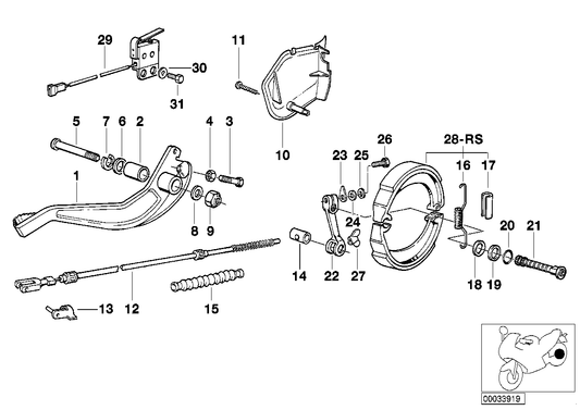 Genuine BMW 34211458377 Tension Spring (Inc. R 80 GS, R 100 R & R 100 GS) | ML Performance UK UK Car Parts