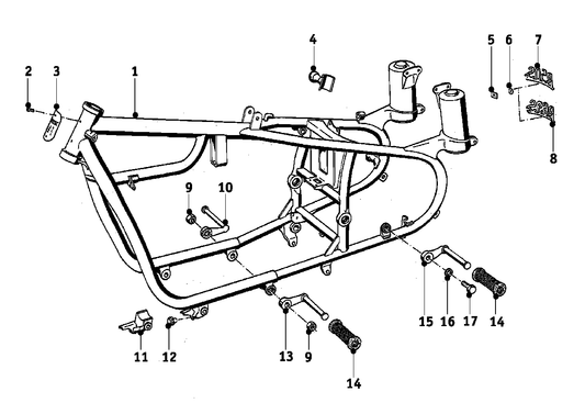 Genuine BMW 46519034125 Footrest, Left 90mm (Inc. R50/2, R50 S & R60) | ML Performance UK UK Car Parts