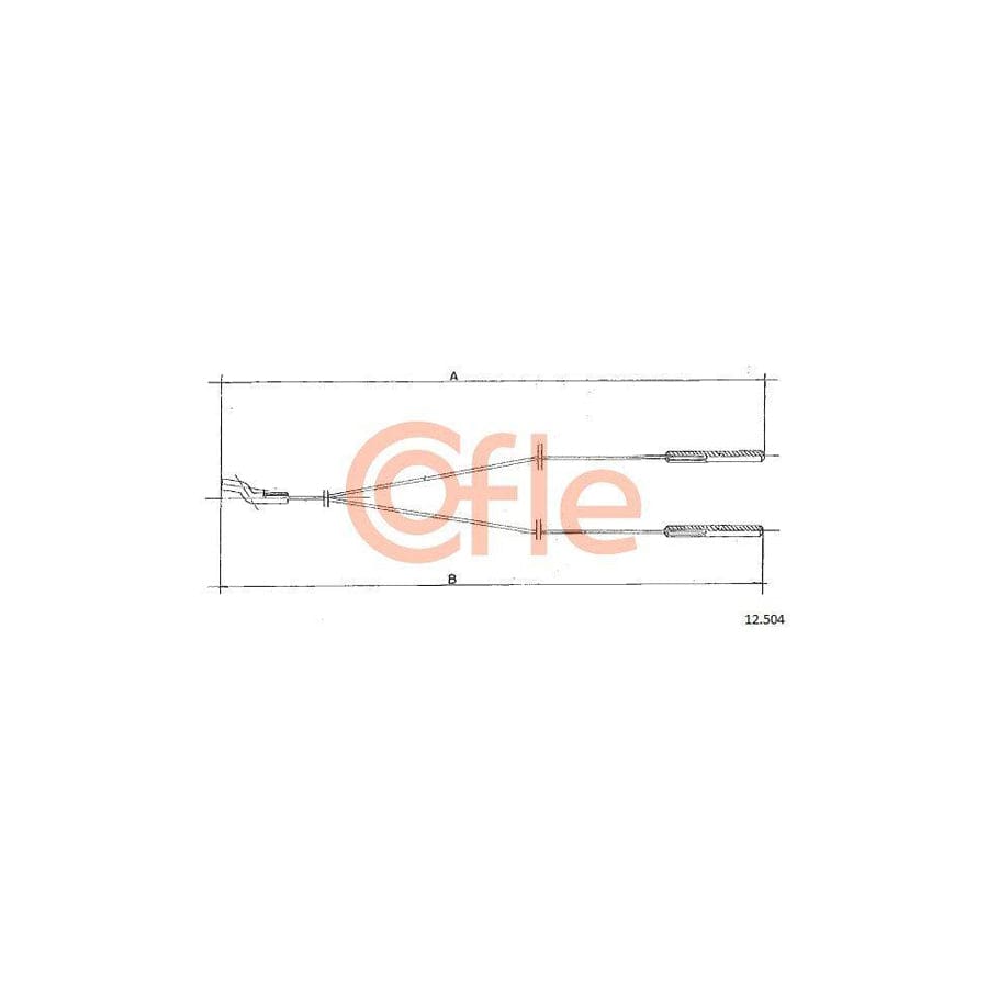 Cofle 12.504 Cable, Heater Flap