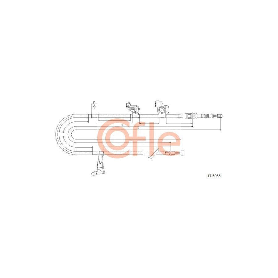 Cofle 17.5066 Hand Brake Cable