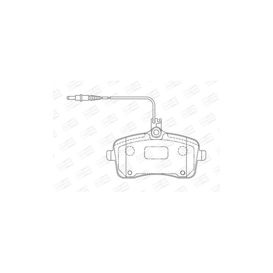 Champion 573132CH Brake Pad Set For Peugeot 407