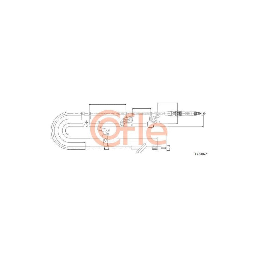 Cofle 17.5067 Hand Brake Cable