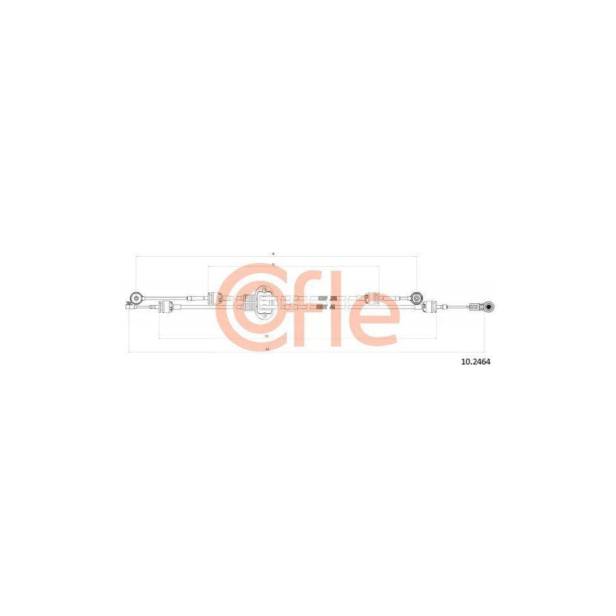 Cofle 10.2464 Cable, Manual Transmission For Ford Focus
