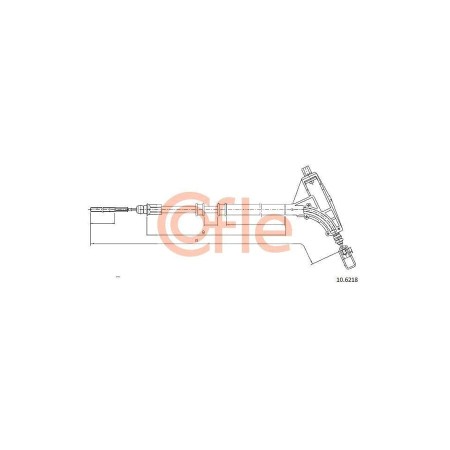 Cofle 10.6218 Hand Brake Cable For Peugeot 607 Saloon