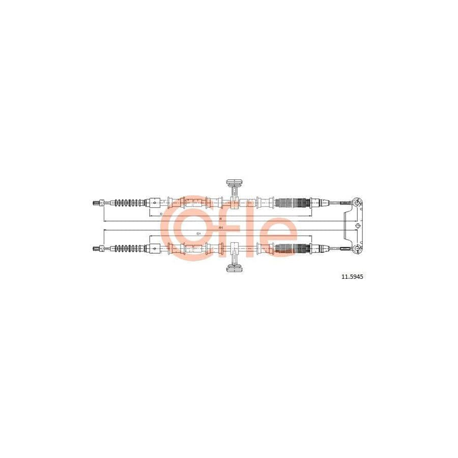 Cofle 11.5945 Hand Brake Cable