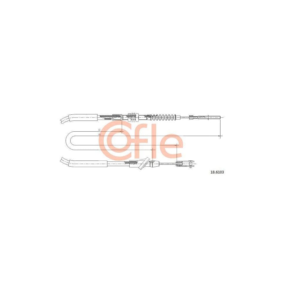 Cofle 18.6103 Clutch Cable For Suzuki Vitara