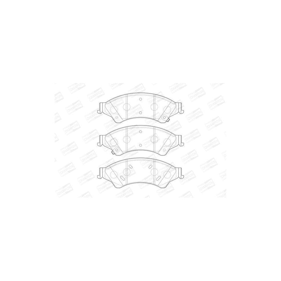 Champion 573449CH Brake Pad Set For Ford Ranger Mk3 (Tke)