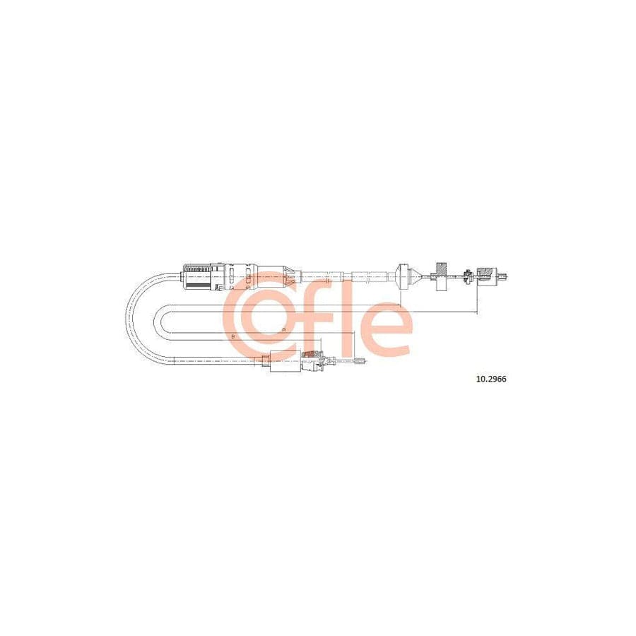Cofle 10.2966 Clutch Cable For Renault Laguna