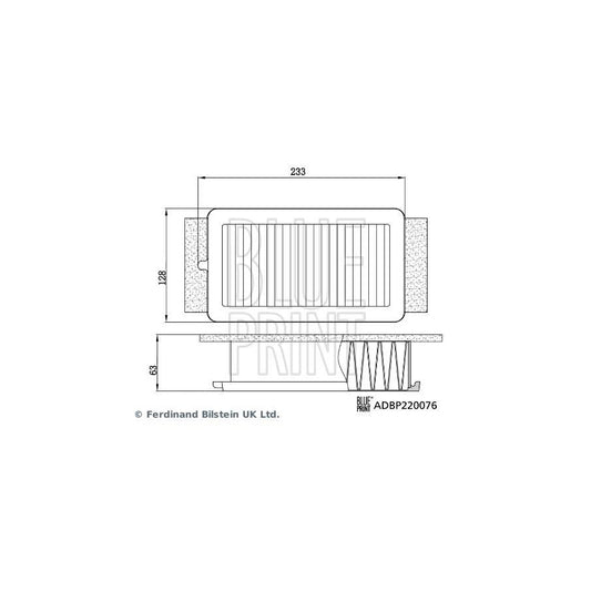Blue Print ADBP220076 Air Filter