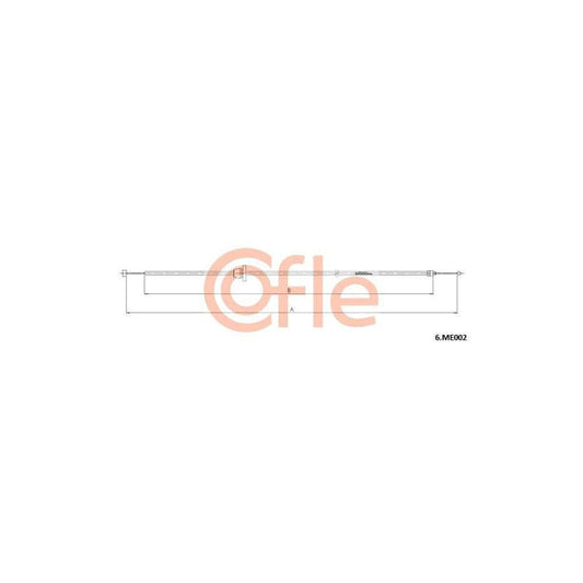 Cofle 6.Me002 Bonnet Cable Suitable For Mercedes-Benz C-Class Saloon (W202)