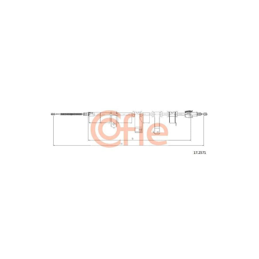 Cofle 92.17.2571 Hand Brake Cable